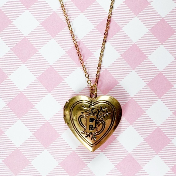 Free People Jewelry - Free People Monogram Heart Locket - E | NWT